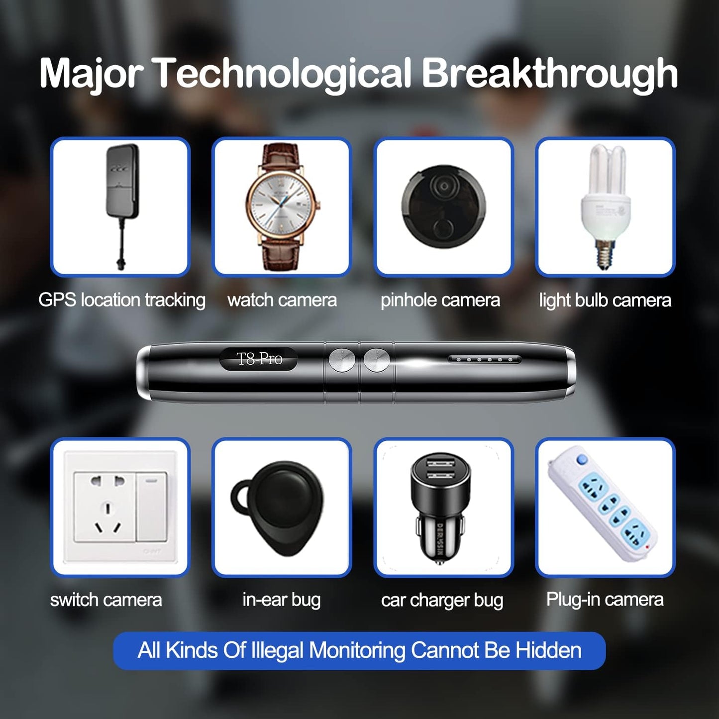 Hidden Camera Detector Anti-Spy Car GPS Tracker Listening Device