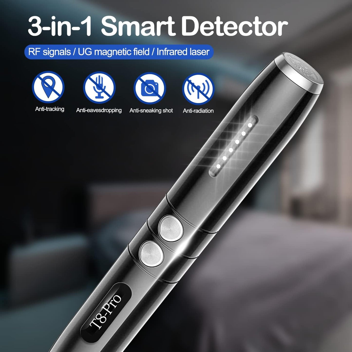 Hidden Camera Detector Anti-Spy Car GPS Tracker Listening Device